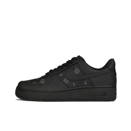 Кроссовки Nike Air Force 1 Low Top Skateboard Women's Black Silver dd8959-001(team陆-腰果印花) | black