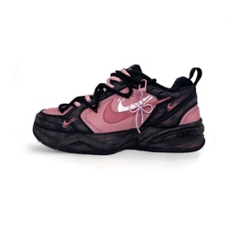 Nike Air Monarch 4 противоскользящие и износостойкие легкие низкие массивные кроссовки унисекс черные розовые 415445-001(team502-黑粉莓莓) | black pink
