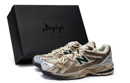 New Balance 1906R Coverage Low Top Y2K Ретро Беговые Кроссовки Унисекс Бежевый Коричневый Серебристый m1906rp(team80-男女山野风物s-box) | beige brown silver