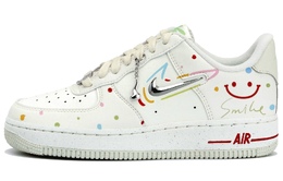Nike Air Force 1 Антискользящие Износостойкие Низкие Кроссовки Для Скейтбординга Женские Белые Зеленые fn8540-100（team拾玖-波点笑脸） | white green