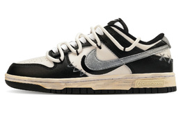 Кроссовки Nike Dunk Skateboard Unisex низкие черно-бело-серебристые dd1391-100(team379-银墨) | black white silver