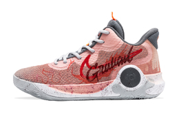 Nike KD Trey 5 IX Амортизирующие противоскользящие и износостойкие баскетбольные кроссовки мид-топ унисекс розовый cw3402-001(team348-热焰涂鸦) | rose
