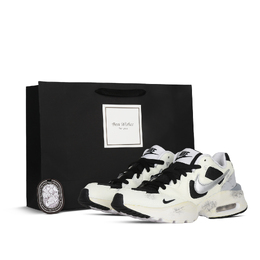 Nike Air Max Fusion женские кроссовки низкие черно-бело-серые cj1671-100(team368-女款秋意浓) | black white