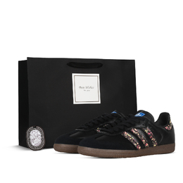 Adidas SAMBA OG Футболка для студентов художественных вузов Недорогие Нескользящие Легкие Кроссовки для скейтбординга Низкие Унисекс Черные b75807(team368-男女款美术生) | black