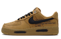Nike Air Force 1 Black Oat Противоскользящие Устойчивые к истиранию Низкие кроссовки для скейтбординга Унисекс Wheat cj9179-200(team645-黑燕麦) | wheat