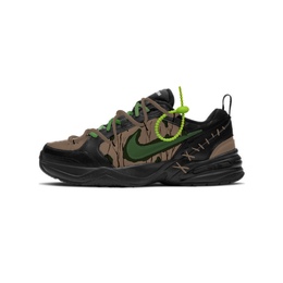Nike Air Monarch 4 противоскользящие и износостойкие легкие низкие массивные кроссовки унисекс коричневый зеленый, черный фиолетовый 415445-001(team502-绿野仙踪) | black purple