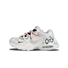 Nike Air Max Fusion Амортизирующие Износостойкие Низкие Беговые Кроссовки Женские Серые Розовые cj1671-100(team402-汉白玉） | gray pink