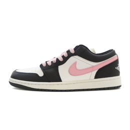 Женские баскетбольные кроссовки Air 1 Anti-Slip Wear-Resistant Low-Top Vintage Black Pink Jordan, Pink Shades dc0774-101(team176-aj1熊猫粉勾） | pink shades