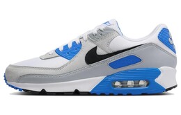 Кроссовки Nike Air Max 90 Pure Platinum Photo Blue, белый/синий/серый fn6958-102 | white/blue/gray