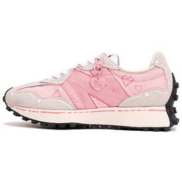 Кроссовки NB 327 унисекс с низким верхом розовые/белые New Balance ms327fe(teamthree-粉玫瑰粉白) | chalk white
