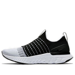 Кроссовки react phantom run flyknit 2 Nike, черный cj0277-001 | black/white