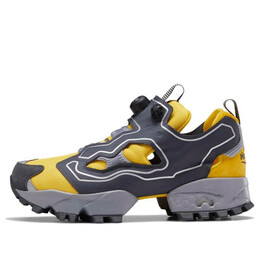 Кроссовки instapump fury trail shroud 'yellow' Reebok, серый eg3572 | grey/yellow
