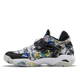 Кроссовки pump court 'sticker city - white black' Reebok, белый fw7826 | white