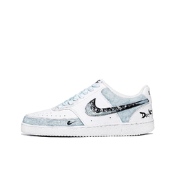 Nike Court Vision 1 Антискользящие Износостойкие Низкие Кроссовки для Скейтбординга Мужские Черный Синий Белый dh2987-110（team309-梦游沧海qd） | black blue white
