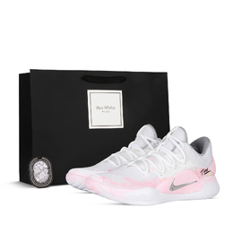 Nike Hyperdunk X Street Points Износостойкие Низкие Баскетбольные Кроссовки Мужские Розовые Белые ar0465-100(team368-男款街头得分) | pink white