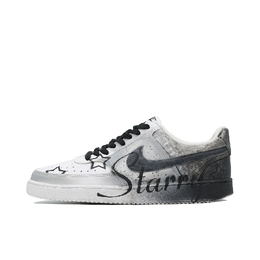 Nike Court Vision 1 Антискользящие Износостойкие Низкие Кроссовки для Скейтбординга Мужские Серый Черный Белый dh2987-110（team649-星影追梦qd） | gray black white