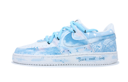 Nike Court Vision 1 Qige With You Falling Star Легкие низкие скейтбордские кроссовки мужские светло-голубые dh2987-101（team165-男款坠星河） | light blue