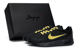 Nike Air Max Solo Противоскользящие и износостойкие дышащие низкие повседневные кроссовки мужские черные желтые dx3666-010(team80-男款秘行黄s-box) | black yellow