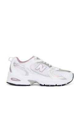 530 кроссовки New Balance, цвет White, Silver Metallic, & Mid Century Pink nbal-wz109 | white, silver metallic, & mid century pink