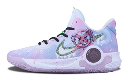 Nike Кроссовки баскетбольные мужские KD Trey 5 IX с амортизацией, противоскользящие и износостойкие, мид-топ Zoom, сине-розовые, цвет Pink Blue dj6922-100(team195-男款梦幻小熊) | pink blue