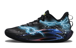 Anta Амортизирующие баскетбольные кроссовки Shock Wave 7 с противоскользящей подошвой и износостойким покрытием мужские черные, цвет Black 112531126-3(team65-破空光闪男款) | black