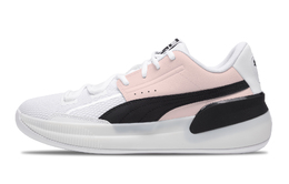 Puma Кроссовки баскетбольные Clyde Hardwood Team мужские низкие бело-розовые, цвет Pink 194454-01(team348-樱花粉) | pink