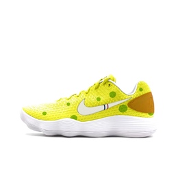 Nike Гиперданк 2017 с амортизацией, противоскользящие, износостойкие низкие баскетбольные кроссовки мужские жёлтые, цвет Yellow 897637-100（team239-海绵） | yellow