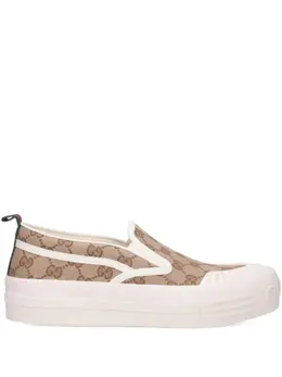 Gucci logo-pattern slip-on sneakers 32163829