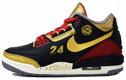 Jordan Женские баскетбольные кроссовки Air 3 Mid Top черно-золотисто-красные, цвет Black Gold ck9246-067(team96-神秘东方) | black gold