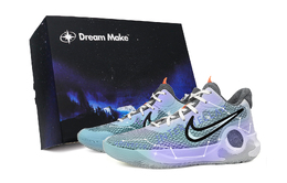 Nike Кроссовки KD Trey 5 IX противоскользящие и износостойкие баланс низкие винтажные баскетбольные унисекс светло-голубые, цвет Light Blue cw3402-011（team683-星空空泡泡黑礼盒） | light blue