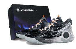 Nike Кроссовки баскетбольные KD Trey 5 IX с амортизацией и вентиляцией, мид-топ, унисекс, черно-серые, цвет Black Gray cw3402-011(team529-星语黑礼盒） | black gray