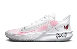 Nike Прецизионные 7 амортизирующие износостойкие низкие баскетбольные кроссовки мужские бело-розовые, цвет White Pink fn4322-100(team1140-羞红心跳男款) | white pink