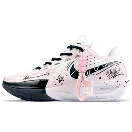 Nike Air Zoom G.T. Cut 3 противоскользящие износостойкие низкие баскетбольные кроссовки мужские черно-розовые, цвет Black dv2918-102(team40-粉色街头) | black