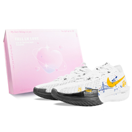Nike Кроссовки баскетбольные Air Zoom G.T. Cut 3 EP BNK Curry Graffiti мужские низкие бело-желтые, цвет White Yellow dv2918-102(team40-库里涂鸦sbox) | white yellow