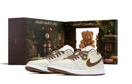Кроссовки Air Jordan 1 устойчивые к истиранию мужские баскетбольные низкие винтажные коричнево-серые, цвет Brown Gray dc0774-202(teama-罗曼s-box) | brown gray