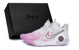 Nike Кроссовки KD Trey 5 IX Vintage баскетбольные унисекс мид-топ розовые - белые розовые, цвет White Pink dj6922-100(team80-挥洒热血粉s-box) | white pink