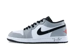 Jordan Кроссовки Air 1 Small Dior противоскользящие износостойкие низкие винтажные баскетбольные унисекс дымчато-серые, цвет Smoke Gray hf3148-106（team626-小dior） | smoke gray