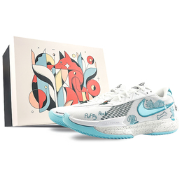 Nike Air Zoom G.T. Cut Academy амортизирующие нескользящие низкие баскетбольные кроссовки унисекс синий белый, цвет White hf5705-130(team40-猫狗双全sbox) | white