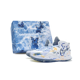 Nike Кроссовки баскетбольные Kyrie 8 Infinity унисекс мидтоп сине-белые, цвет White dc9134-102(team188-星际迷航s-box) | white