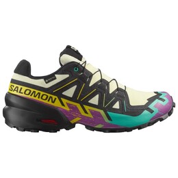 Speedcross 6 gore-tex - кроссовки для бега по пересеченной местности Salomon, мультиколор 023-1201 | transparent yellow / black / waterfall