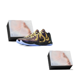 Nike Кроссовки Kobe 5 противоскользящие износостойкие низкие мужские черные, цвет Black ib4481-500(team372-曼巴s-box） | black