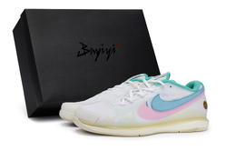 Nike Кроссовки теннисные Air Zoom Vapor Pro унисекс низкие розово-голубые бело-розово-голубые, цвет White Pink Blue hm3705-141(team80-男女云澈蓝sbox) | white pink blue