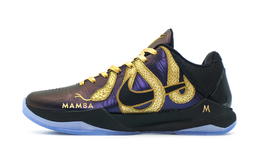 Nike Кроссовки Kobe 5 противоскользящие износостойкие низкие мужские черные, цвет Black ib4481-500(team372-曼巴蛇） | black