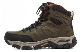 ARCH FIT DERMITT Кроссовки мужские высокие Оливково-зеленые Skechers 204643-olbk