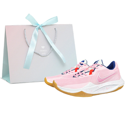 Nike Точность 6 Антискользящие износостойкие низкие баскетбольные кроссовки мужские розовые, цвет Pink hv1796-141(team667-粉色气泡box) | pink