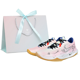 Nike Точность 6 Антискользящие износостойкие низкие баскетбольные кроссовки мужские розовые, цвет Pink hv1796-141(team667-闪闪水蜜桃box) | pink