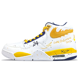 Nike Легендарные баскетбольные кроссовки Flight Legacy с противоскользящей подошвой и высоким верхом в винтажном стиле для мужчин, бело-желтые, цвет White Yellow bq4212-102(team40-梦想起飞) | white yellow