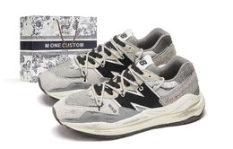 Кроссовки New Balance 5740 с амортизацией, противоскользящие, низкие, унисекс, серо-белые m5740ta(team177-沙丘漫步-box) | light gray