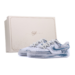Nike Кроссовки Court Vision 1 Box, сине-серые, устойчивые к истиранию, низкие, для скейтбординга, цвет Blue Gray dh2987-101（team1241-蓝灰幻途box） | blue gray