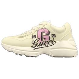 Gucci Женские кеды Rhyton Low Top цвета слоновой кости 817482 upg00 9522
